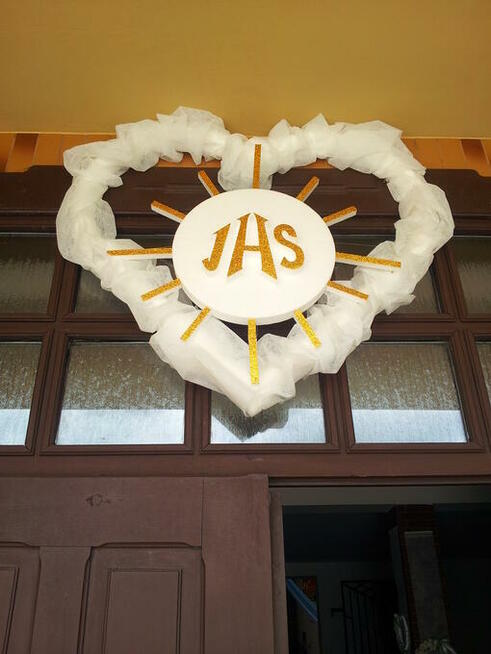 Hostia dekoracja Pierwsza Komunia ołtarz Boże Ciało