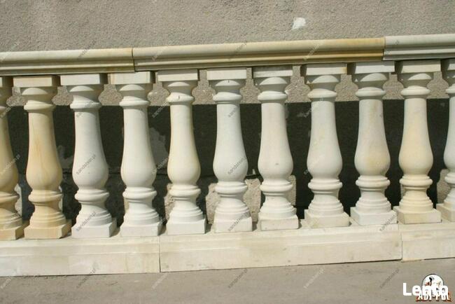 Balustrada z piaskowca, Tralki, Poręcz, Bariera