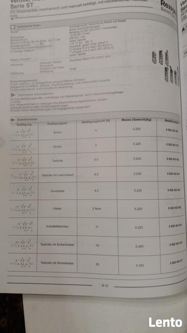 Zawór 5/2 g 1/8 Bosch uchwyt z duża dzwignią i rolką pneumat