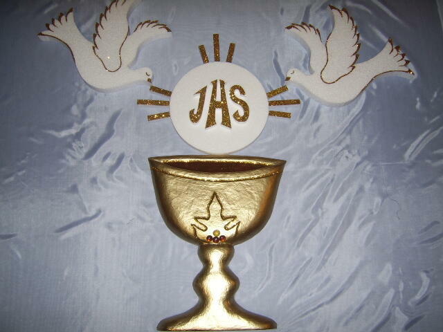 Hostia dekoracja Pierwsza Komunia ołtarz Boże Ciało