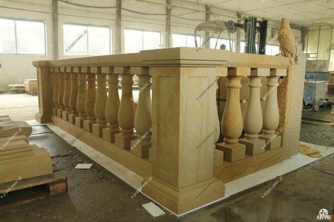 Balustrada z piaskowca, Tralki, Poręcz, Bariera