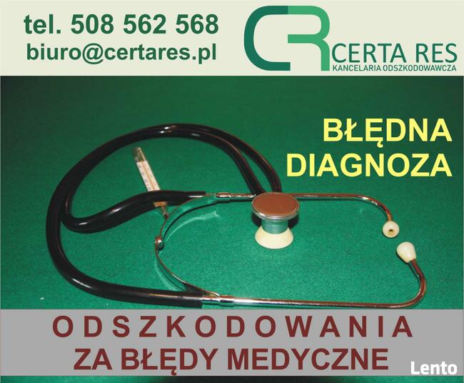 Uzyskamy dla Ciebie odszkodowanie za błąd medyczny