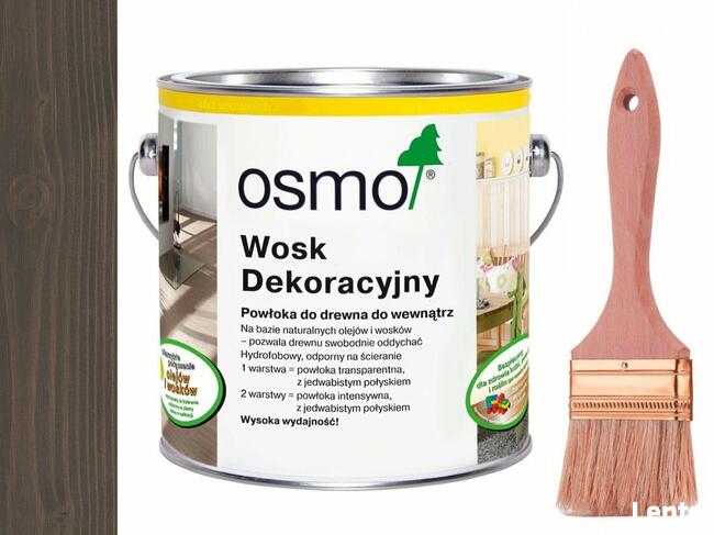 Osmo Wosk dekoracyjny 3118 GRAFITOWY SZARY 0,75l