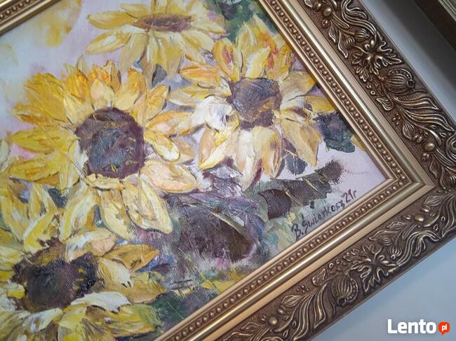 Obraz olejny RADOŚĆ W SŁONECZNIKACH