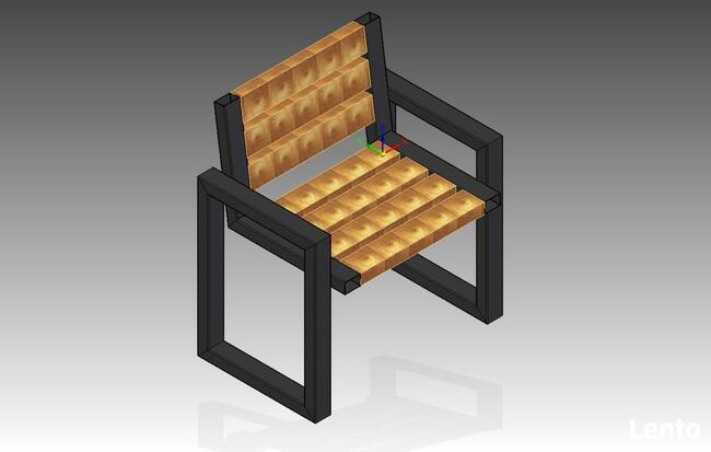 Komplet mebli ogrodowych loft industrial