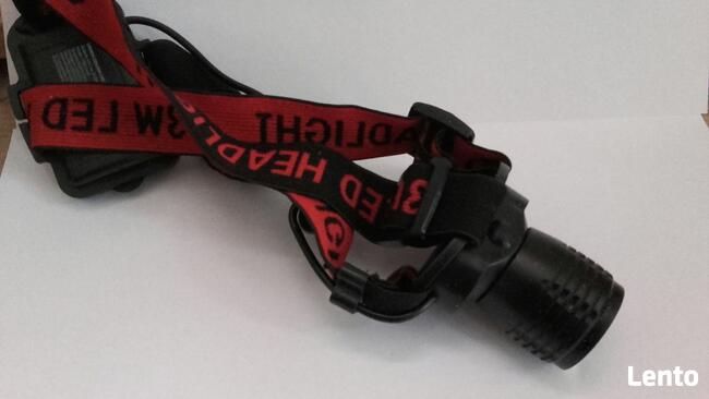 Latarka czołowa, czołówka IPX3 z regulacją światła | Nowa