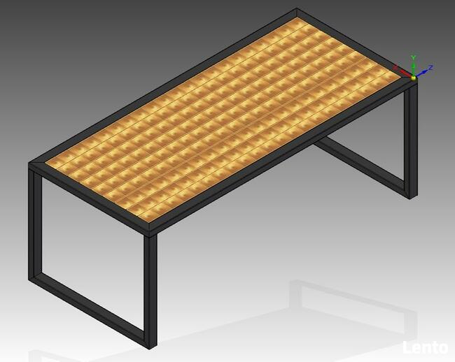 Komplet mebli ogrodowych loft industrial