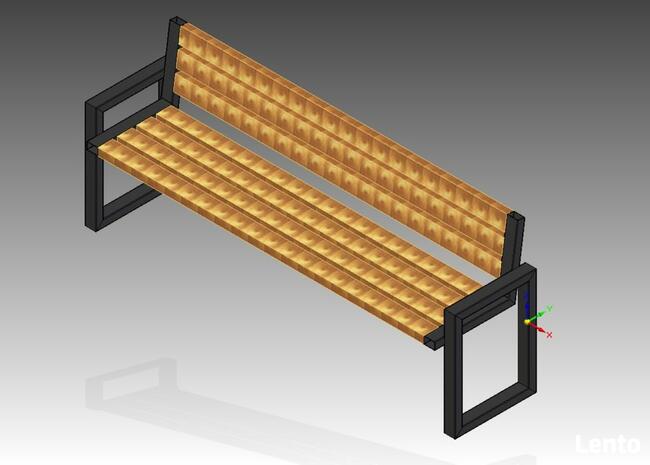 Komplet mebli ogrodowych loft industrial