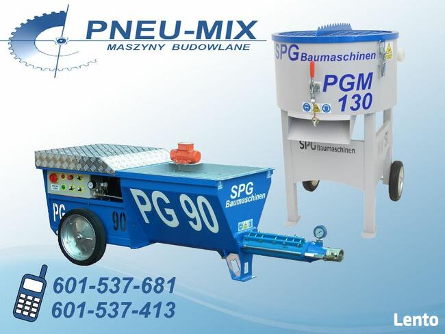 Pompa do betonu torkretnica PG90 + mieszarka PGM130