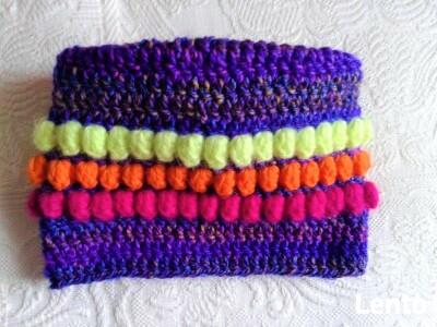 Szydełkowa czapka beanie Neon bubbles