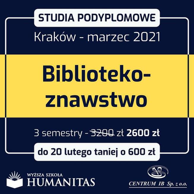 Studia podyplomowe Kraków - marzec 2021