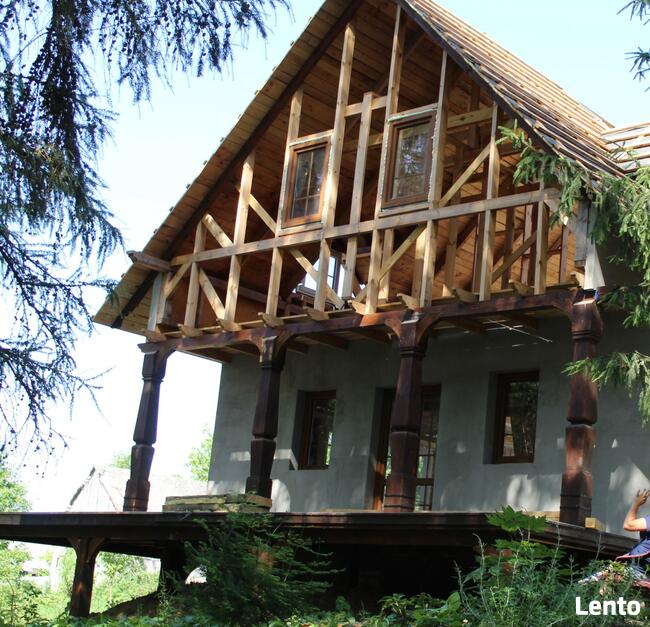 altana slupy podporowe, rzeźbione slupy do altan