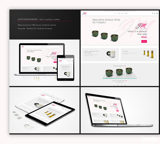 Strony, sklepy internetowe, projekty graficzne, prezentacje