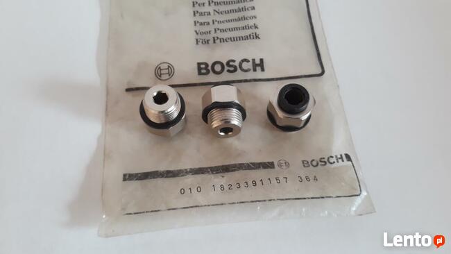 Złącze wtykowe kątowe, proste ,nypel pneumatyczny Bosch