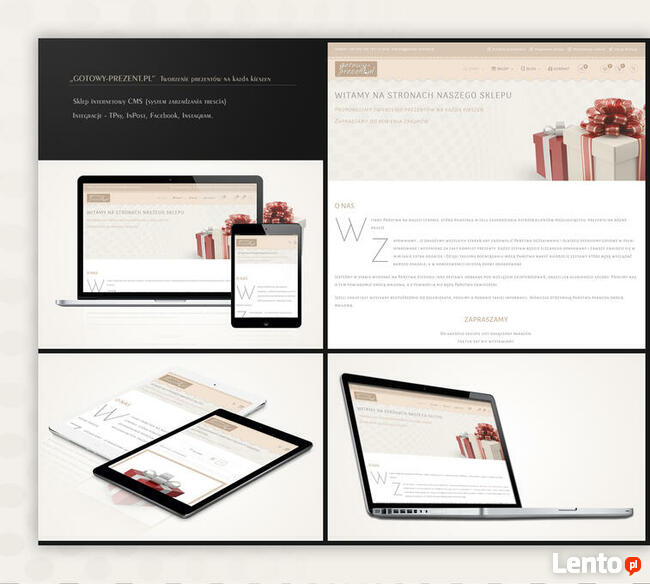 Strony, sklepy internetowe, projekty graficzne, prezentacje