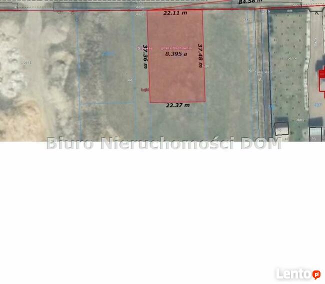 Działka usługowa Łojki gm. Blachownia