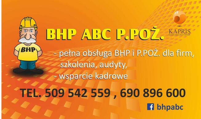BHP - Szkolenia - całe mazowieckie!