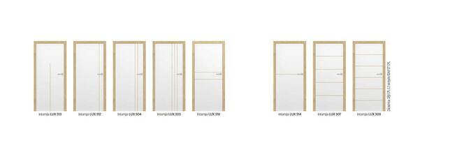 Drzwi wewnętrzne Erkado z intarsjami