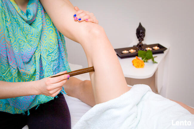 Masaż gorącymi kamieniami/ miseczkami kokosowymi/ bambusami