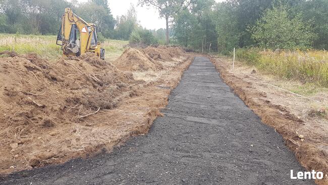 Usługi roboty ziemne koparko ładowarką lubań