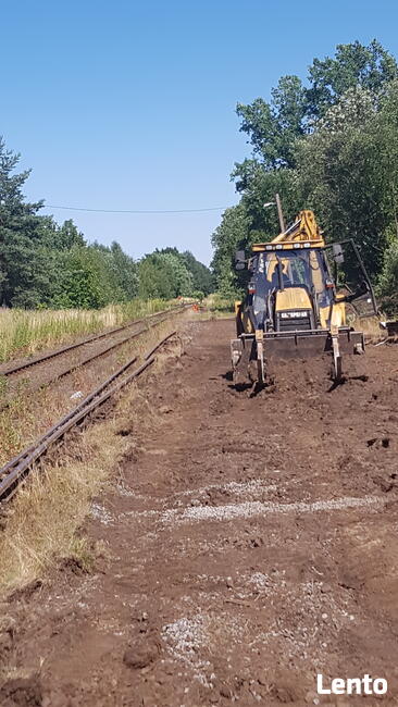 Usługi roboty ziemne koparko ładowarką lubań