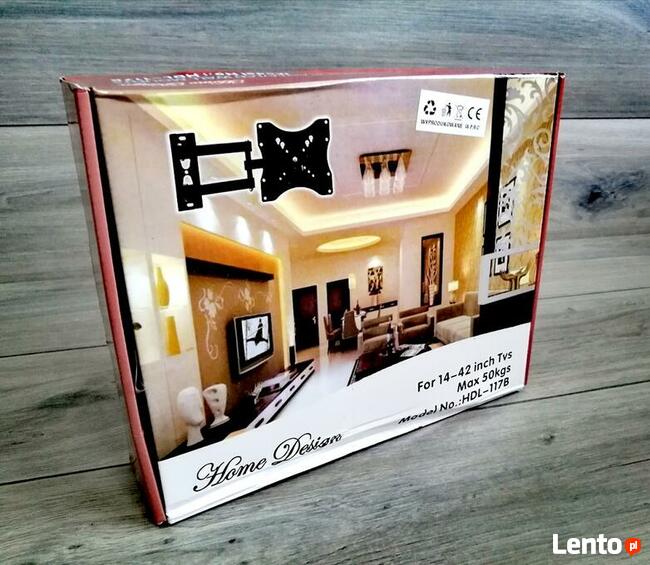 Obrotowy uchwyt ścienny do telewizorów LCD, LED 14’’-42’’ !