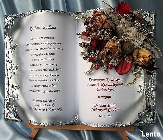 Prezenty Ślub Jubileusz Rocznica Urodziny Chrzest 1 Komunia