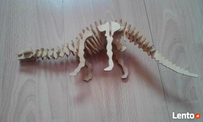 Model drewniany dinozaur