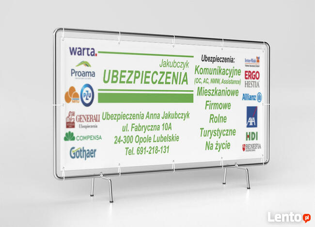 Banery reklamowe w dowolnym rozmiarze