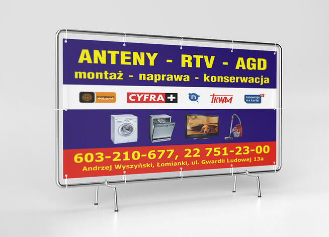 Banery reklamowe w dowolnym rozmiarze