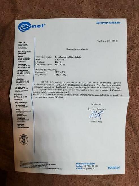 Nowy Lokalizator przewodów sonel LKZ 700