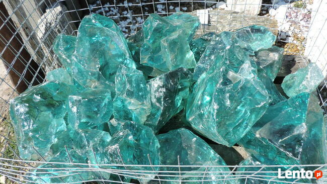 Kamień szklany Bryły Szklane Szkło Kora Kamienna Marianna