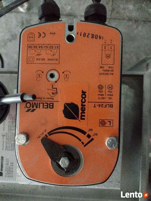 Przeciwpożarowa klapa oddymiająca mercore z siłown