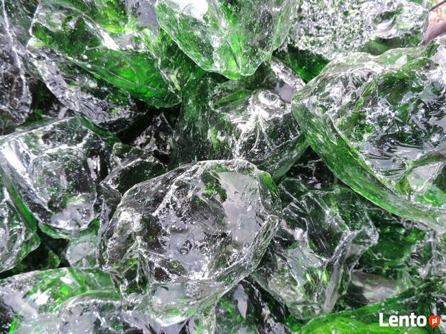 Kamień szklany Bryły Szklane Szkło Kora Kamienna Marianna