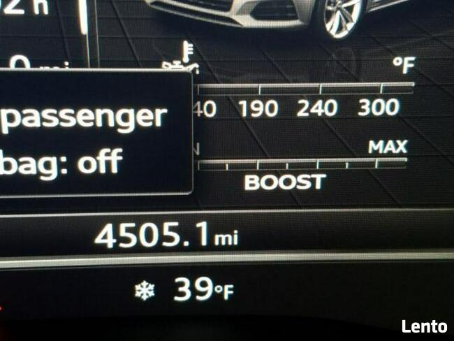 Audi RS5 2019, 2.9L, 4x4, uszkodzone podwozie