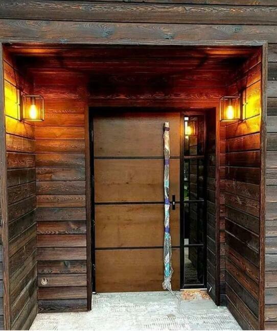 Drewniane drzwi zewnętrzne wejściowe od producenta