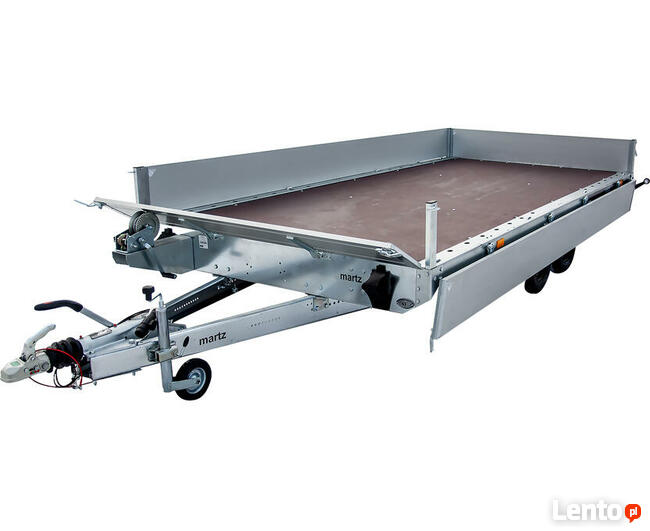 Laweta płaska z podłogą burtami 406x216 MARTZ GT PLATEAU 400