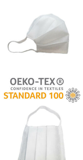 Maseczki ochronne z białej flizeliny 10 szt.