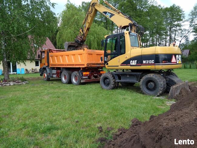 Roboty ziemne, transport, wywrotka.