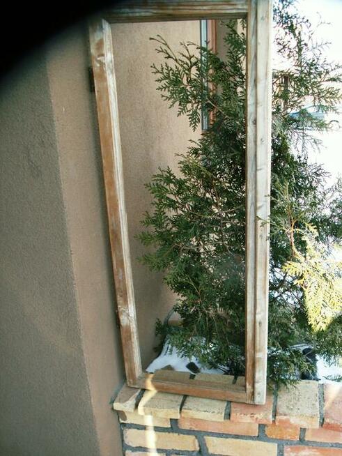 Piękna stara rama loft, retro lustro, zdjęcia 102x43