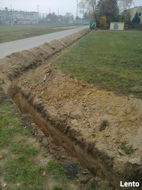 Przyłącza kanaliza, minikoparka, drenaże, wiertnica Krzywiń