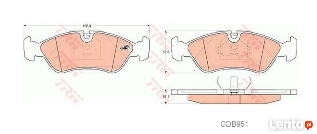 Klocki hamulcowe ASTRA F VECTRA A OMEGA A NEXIA ESPERO PRZÓD