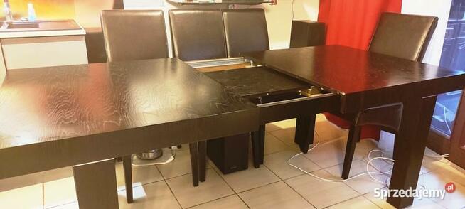 Stół rozkładany drewniany kolor wenge firmy Woodways