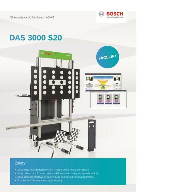 Das 3000 kalibracja kamery radaru w pojazdach passthru