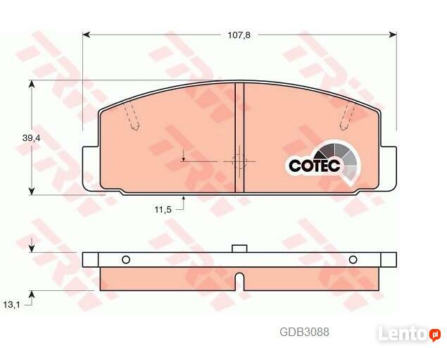 KLOCKI Hamulcowe MAZDA 323F 626 PREMACY RX-7 TYŁ