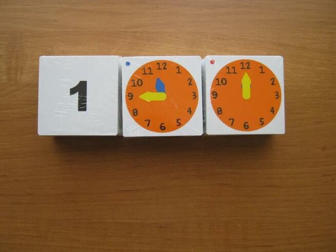 Zegar do nauki czasu dla dzieci w wieku 4-8 lat