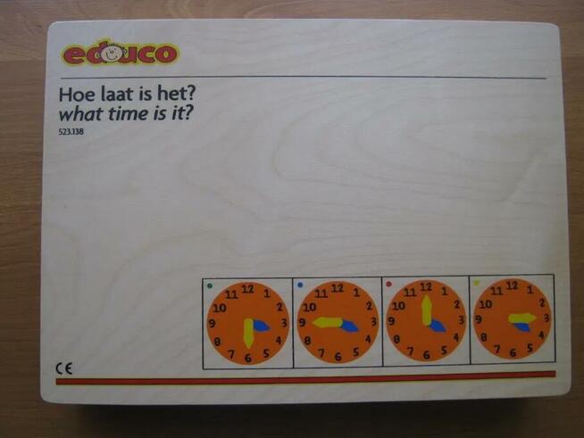 Zegar do nauki czasu dla dzieci w wieku 4-8 lat