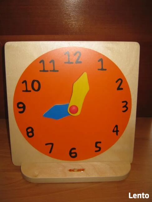 Zegar do nauki czasu dla dzieci w wieku 4-8 lat