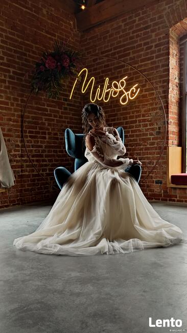 Napis Ledowy Ledon Neon Led Miłość Ślub Wesele Gdynia Gdańsk