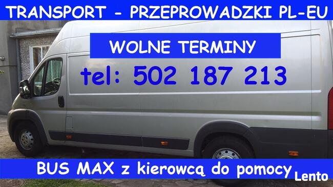 BUS MAX od 50 zł Transport. Przeprowadzki. Przewóz. Bagażówk